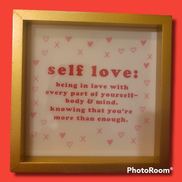 Picture frame Valentine's Day self love decoration - Picture 2 of 5